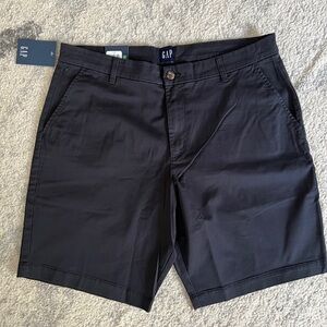 GAP Black Flat Front Shorts Classic Style